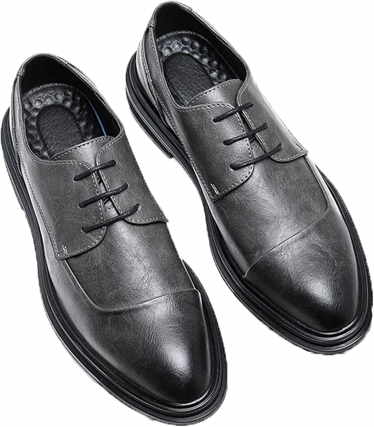 Мужские формальные удобные нескользящие оксфордские туфли на шнуровке с плоской подошвой для деловых встреч и свадеб, кожаные туфли с острым носком Yiozoi, серый
Мужские формальные удобные нескользящие оксфордские туфли на шнуровке с плоской подошвой для деловых встреч и свадеб, кожаные туфли с острым носком Yiozoi, серый