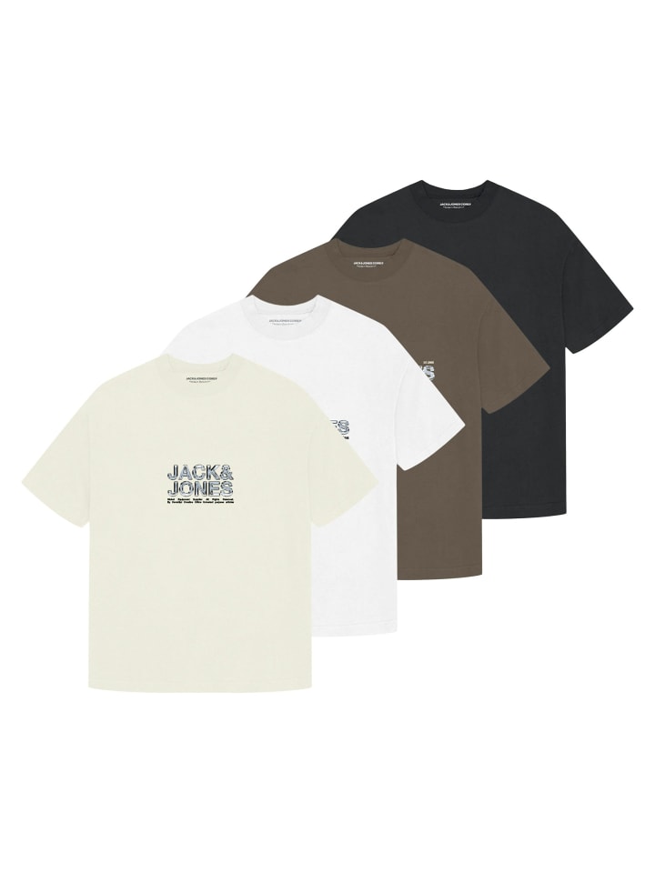 Jack & Jones Набор из 4 футболок белого, черного, бежевого и темно-зеленого цветов, Черный, Jack & Jones Набор из 4 футболок белого, черного, бежевого и темно-зеленого цветов
Jack & Jones Набор из 4 футболок белого, черного, бежевого и темно-зеленого цветов, Черный, Jack & Jones Набор из 4 футболок белого, черного, бежевого и темно-зеленого цветов