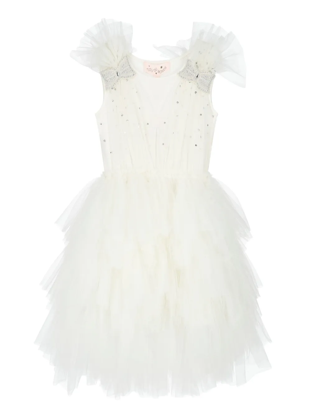 Платье из тюля с пайетками Tutu Du Monde, белый
Платье из тюля с пайетками Tutu Du Monde, белый