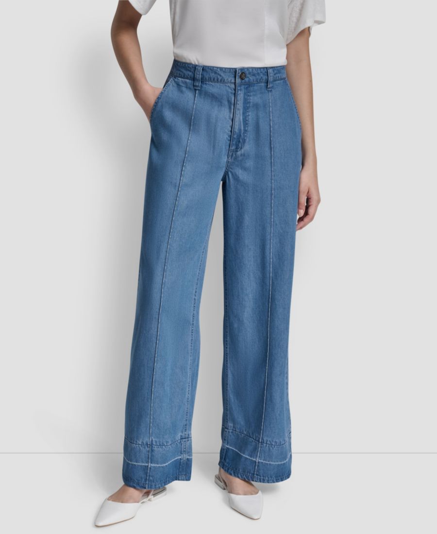 Женские прямые брюки с поясом и передним швом DKNY, Liberty Sky Wash
Женские прямые брюки с поясом и передним швом DKNY, Liberty Sky Wash
