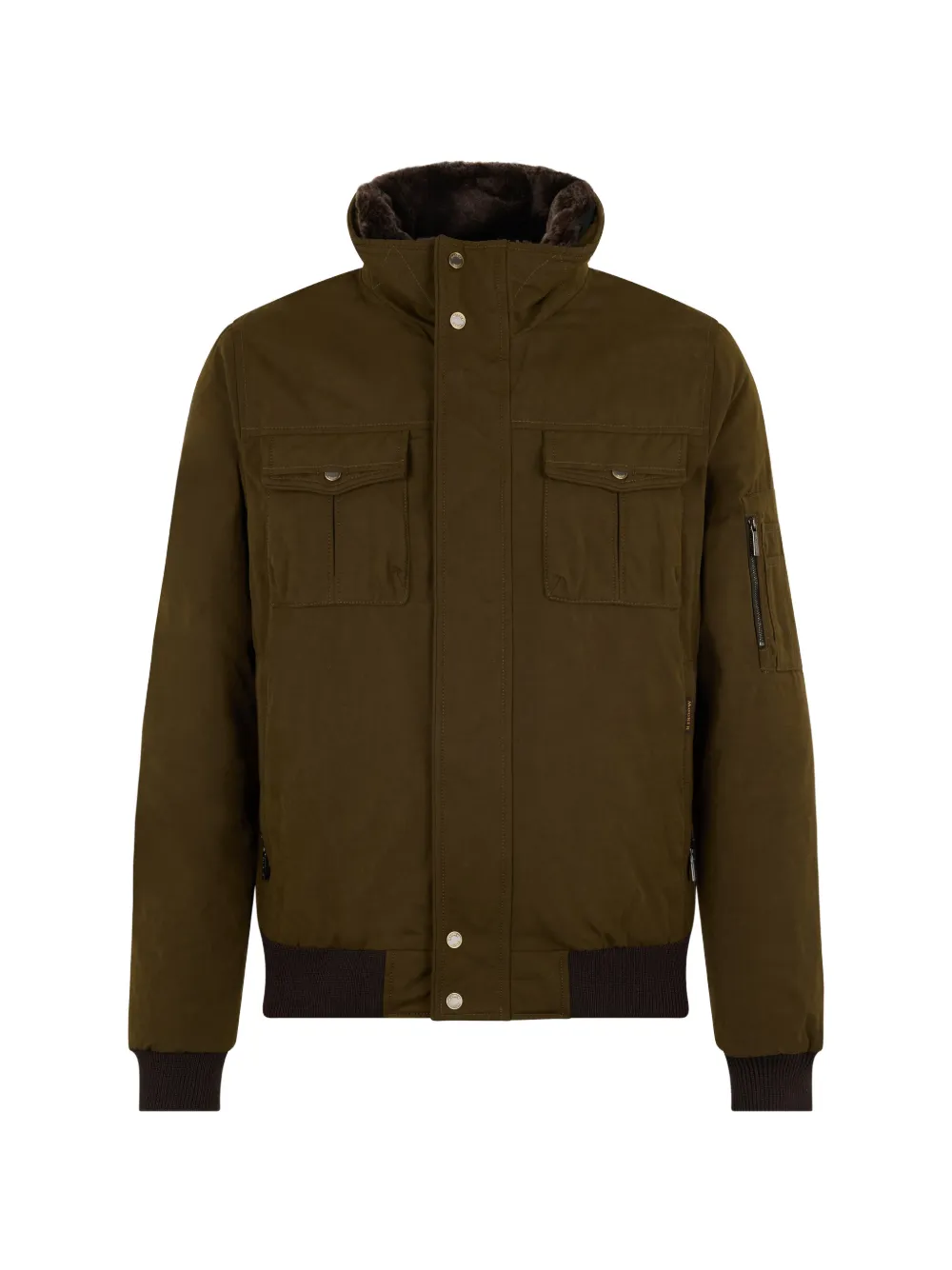 Бомбер с карманами и пуговицами Moorer, коричневый
Бомбер с карманами и пуговицами Moorer, коричневый