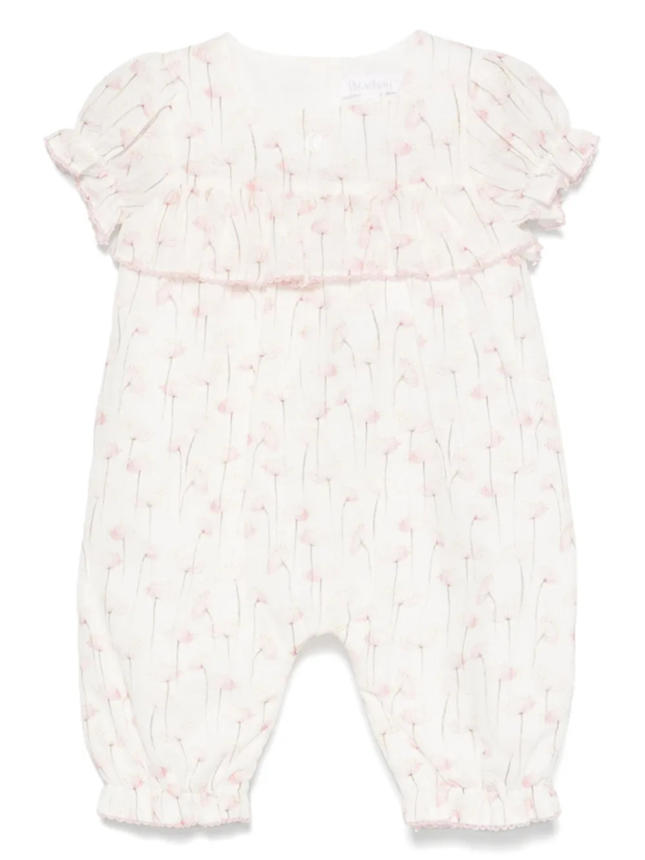 Ромпер с цветочным принтом Patachou, белый 
Ромпер с цветочным принтом Patachou, белый