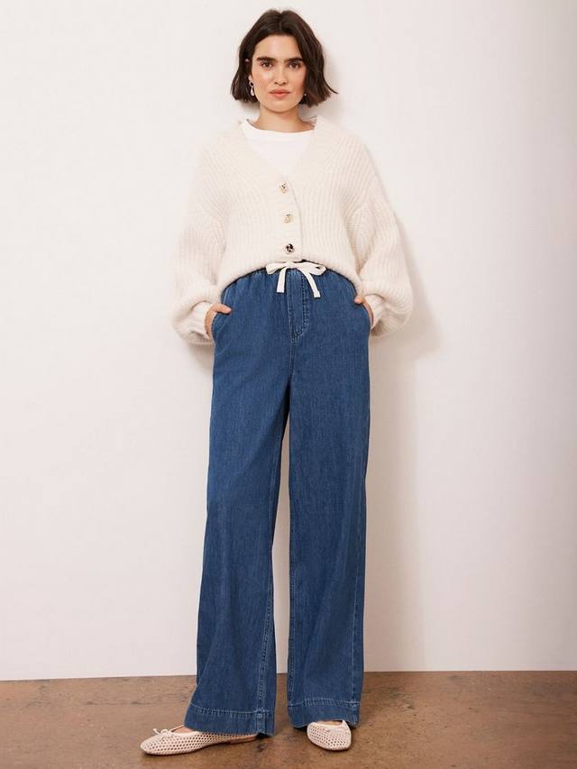 Джинсы с широкими штанинами от digo Mint Velvet, синий
Джинсы с широкими штанинами от digo Mint Velvet, синий