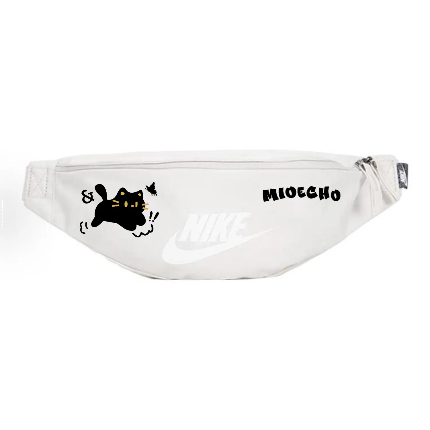 Nike Тканевая повседневная поясная сумка через плечо унисекс светло-коричневого оттенка, Butterfly and Cat
Nike Тканевая повседневная поясная сумка через плечо унисекс светло-коричневого оттенка, Butterfly and Cat