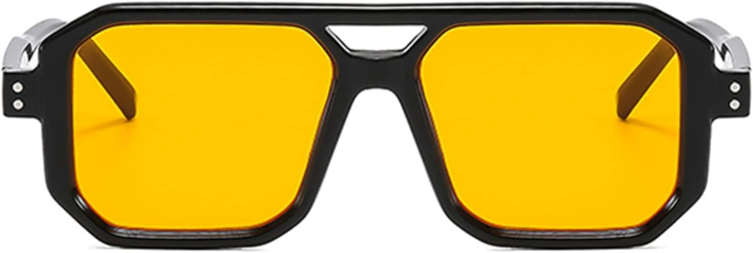 bullabulling Винтажные солнцезащитные очки-пилот, модные мужские и женские квадратные очки, стильный и популярный дизайн, солнцезащитные очки UV400, Black
bullabulling Винтажные солнцезащитные очки-пилот, модные мужские и женские квадратные очки, стильный и популярный дизайн, солнцезащитные очки UV400, Black