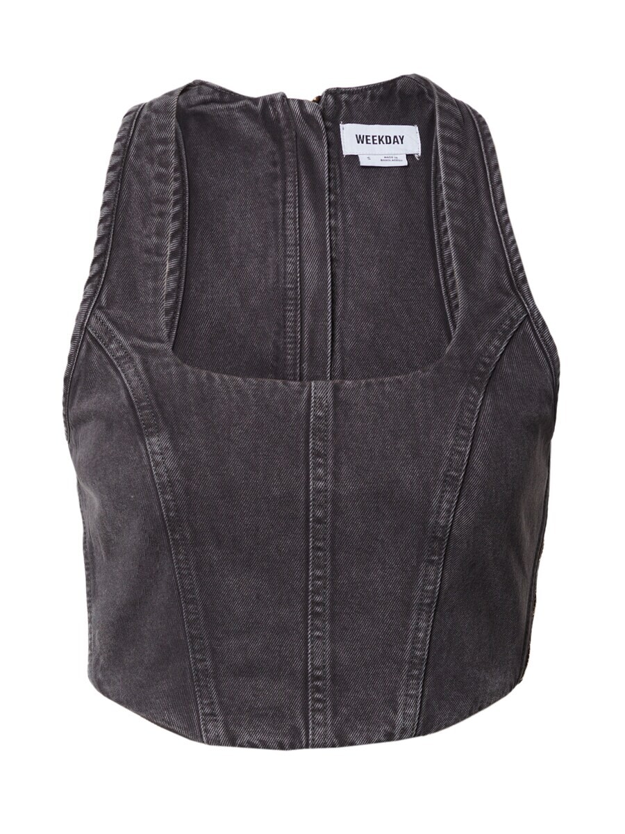 Топ Weekday ANA, серый деним 
Топ Weekday ANA, серый деним