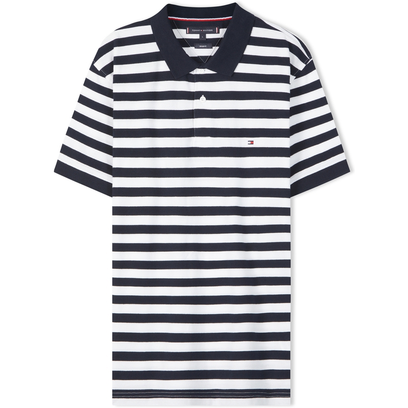 Tommy Hilfiger Поло мужское черно-белое в полоску
Tommy Hilfiger Поло мужское черно-белое в полоску