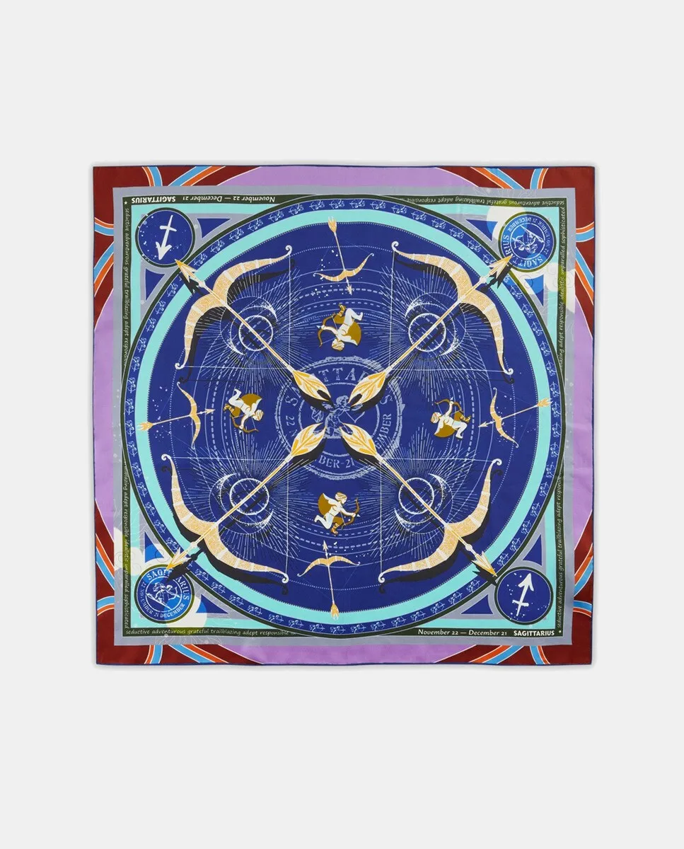 Эксклюзивный шарф из чистого шелка со знаками зодиака Codello, синий
Эксклюзивный шарф из чистого шелка со знаками зодиака Codello, синий