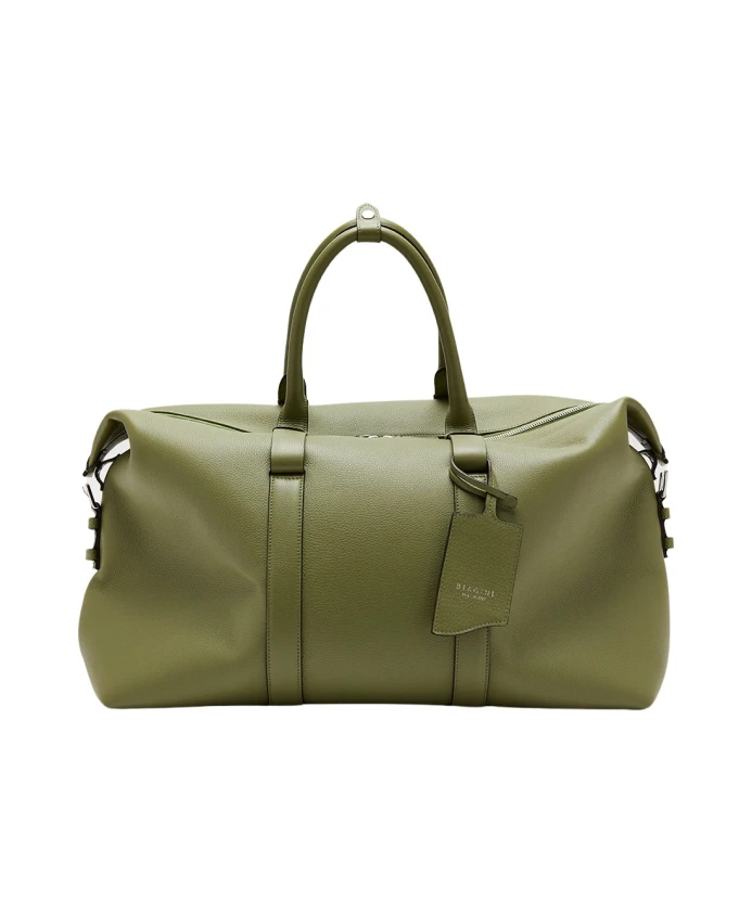 Мягкая дорожная сумка Weekender из кожи васаби Biagini, зеленый 
Мягкая дорожная сумка Weekender из кожи васаби Biagini, зеленый