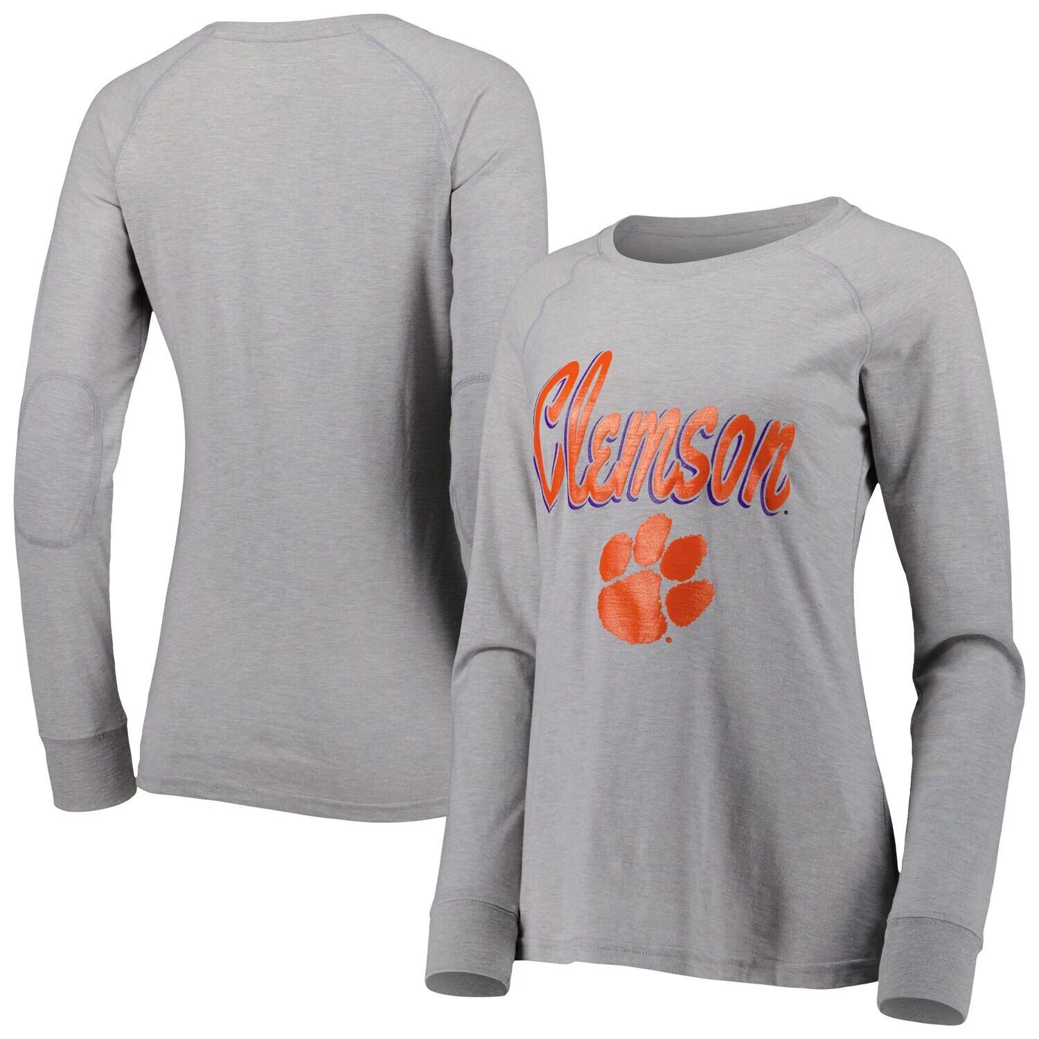 Женская серая футболка с длинным рукавом реглан Clemson Tigers Payton Elbow Patch Slub, Серый, Женская серая футболка с длинным рукавом реглан Clemson Tigers Payton Elbow Patch Slub
Женская серая футболка с длинным рукавом реглан Clemson Tigers Payton Elbow Patch Slub, Серый, Женская серая футболка с длинным рукавом реглан Clemson Tigers Payton Elbow Patch Slub