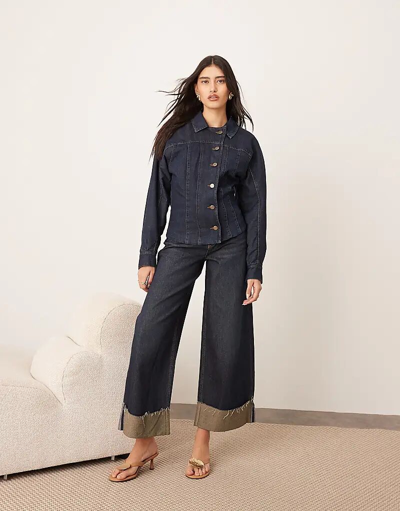 Джинсовая куртка ARRANGE с пуговицами цвета индиго, Фиолетовый, Джинсовая куртка ARRANGE с пуговицами цвета индиго 
Джинсовая куртка ARRANGE с пуговицами цвета индиго, Фиолетовый, Джинсовая куртка ARRANGE с пуговицами цвета индиго