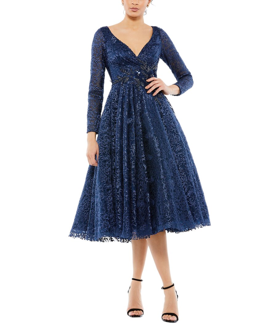 Платье Mac Duggal длины "чай", синий
Платье Mac Duggal длины "чай", синий
