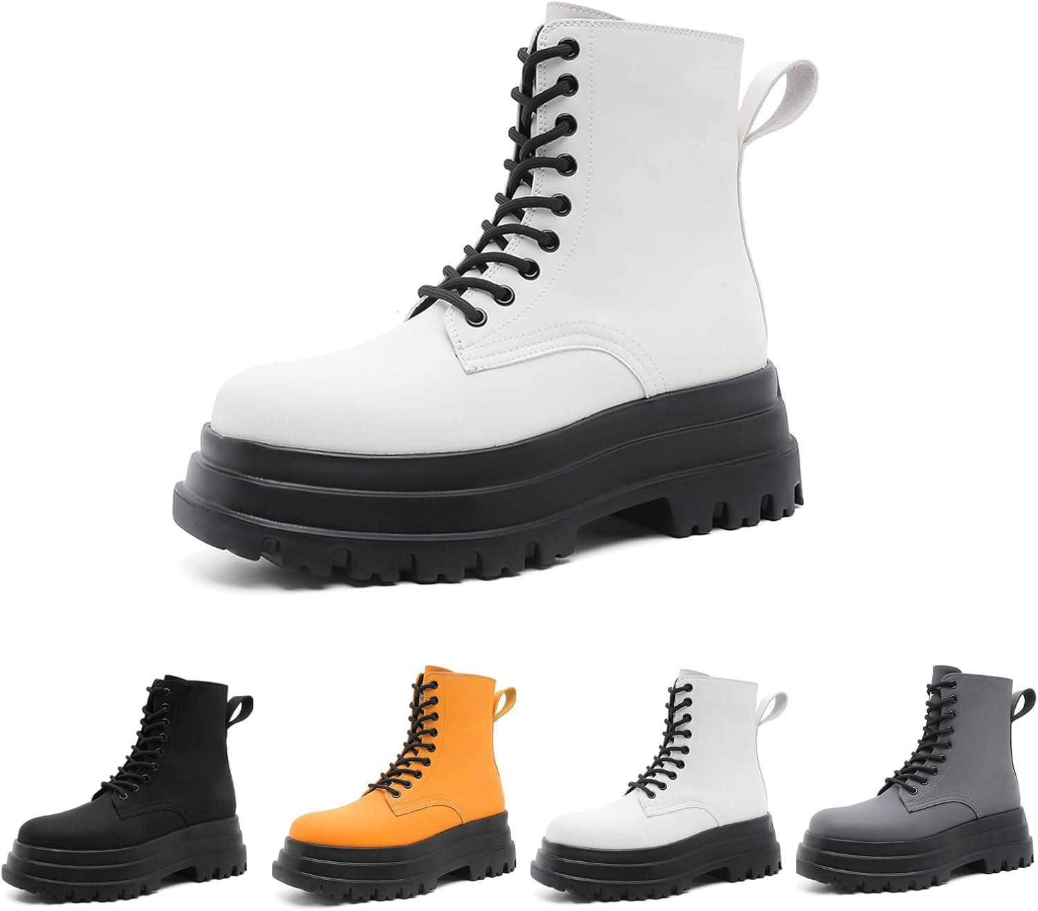 Мужские ботинки челси, ботильоны на платформе, ретро-ботинки на шнуровке с закругленным верхом, модные ботинки на шнуровке для осени и зимы, удобный блочный каблук Generic, белый
Мужские ботинки челси, ботильоны на платформе, ретро-ботинки на шнуровке с закругленным верхом, модные ботинки на шнуровке для осени и зимы, удобный блочный каблук Generic, белый