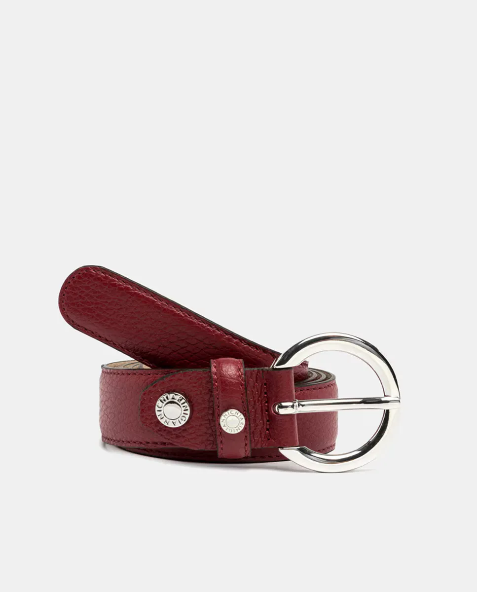 Ремень Gianni Chiarini с минималистичными линиями Изготовлен из зернистой кожи, бордовый
Ремень Gianni Chiarini с минималистичными линиями Изготовлен из зернистой кожи, бордовый