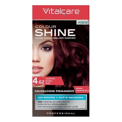 Крем Color Shine с кератином без аммиака 4.62 Каштан Красный Ирис, Vitalcare
Крем Color Shine с кератином без аммиака 4.62 Каштан Красный Ирис, Vitalcare