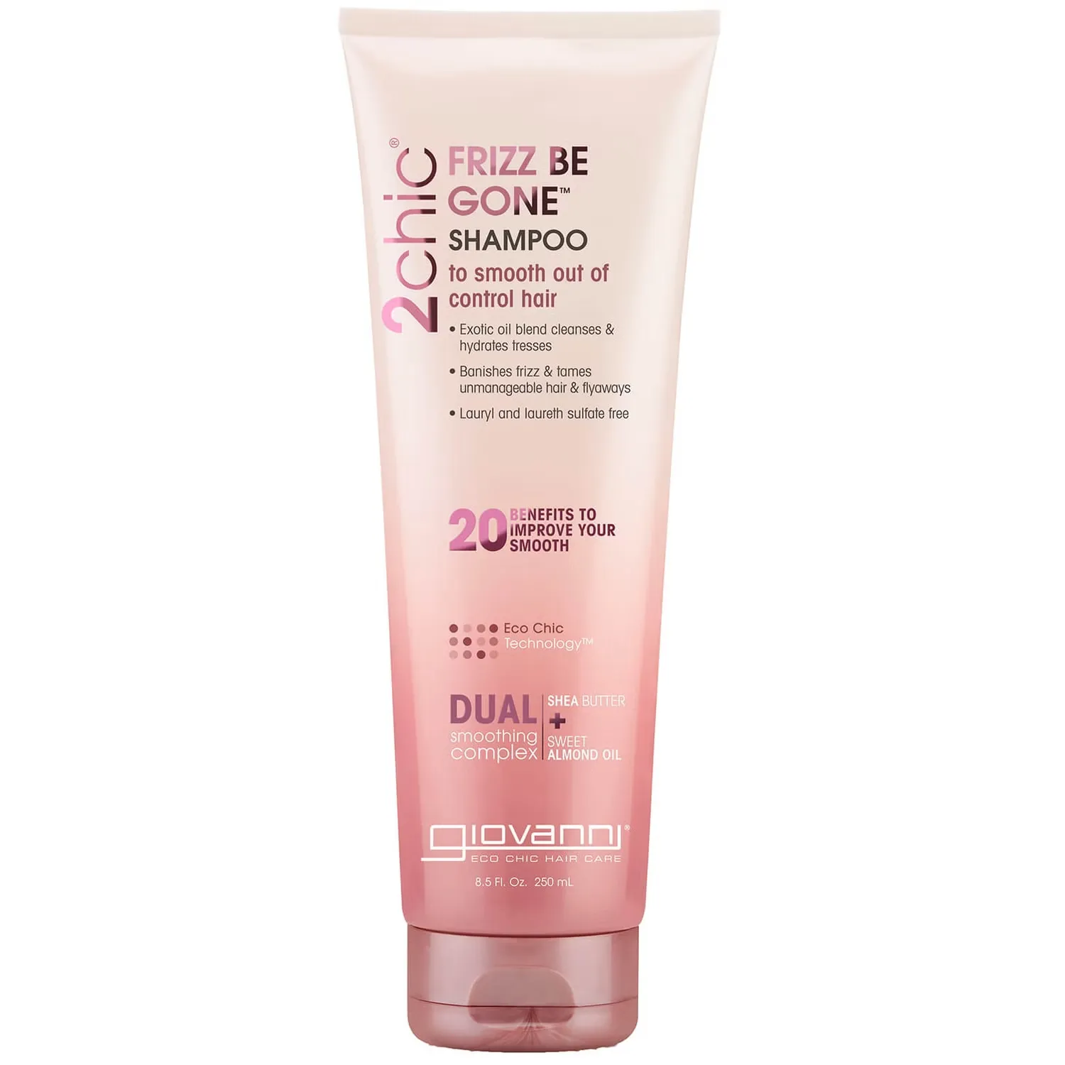 2chic Frizz Be Gone Шампунь против вьющихся волос 250 мл Giovanni
2chic Frizz Be Gone Шампунь против вьющихся волос 250 мл Giovanni