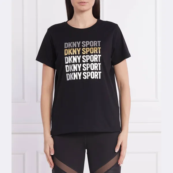 Футболка стандартного кроя Dkny, черный 
Футболка стандартного кроя Dkny, черный