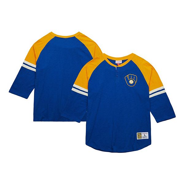 Мужская футболка henley с 3/4 рукавом raglan royal milwaukee brewers cooperstown collection legendary slub Mitchell & Ness
Мужская футболка henley с 3/4 рукавом raglan royal milwaukee brewers cooperstown collection legendary slub Mitchell & Ness
