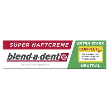 Полный нейтральный клей для зубных протезов, 47 г Blend-A-Dent
Полный нейтральный клей для зубных протезов, 47 г Blend-A-Dent