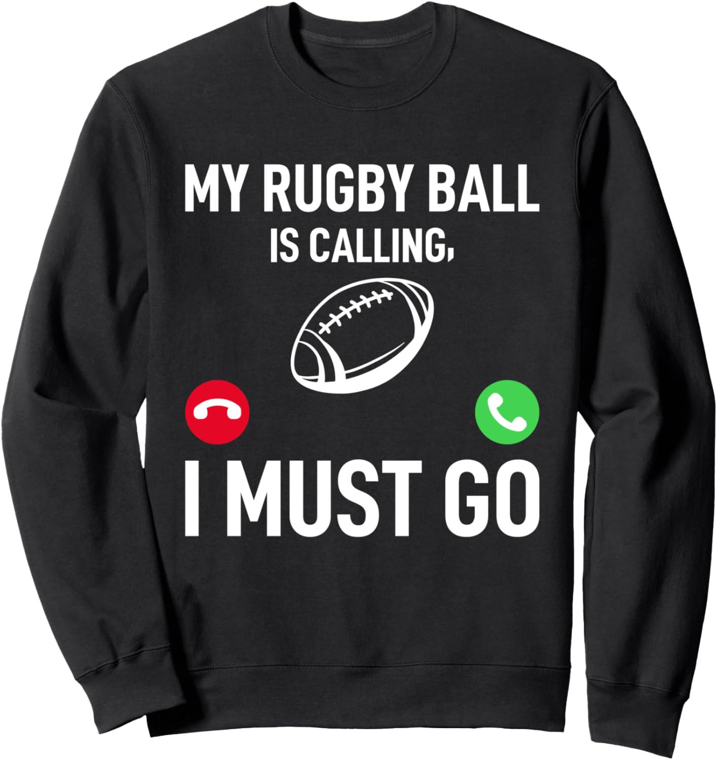 Мой регбийный мяч зовет - забавная толстовка с изображением регбиста Funny Rugby Quotes, черный
Мой регбийный мяч зовет - забавная толстовка с изображением регбиста Funny Rugby Quotes, черный