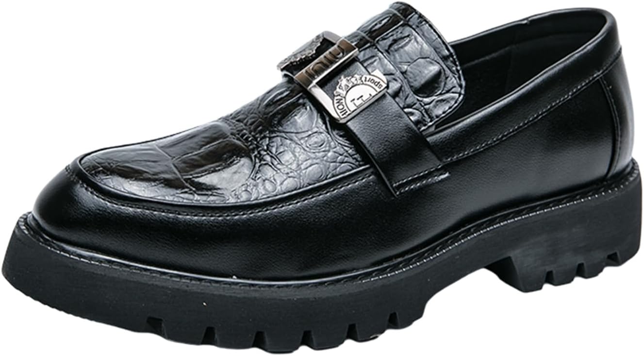 Мужские лоферы - мокасины с текстурой под крокодила из искусственной кожи, слипоны Penny для делового и повседневного стиля Zzyyzzyy, черный
Мужские лоферы - мокасины с текстурой под крокодила из искусственной кожи, слипоны Penny для делового и повседневного стиля Zzyyzzyy, черный