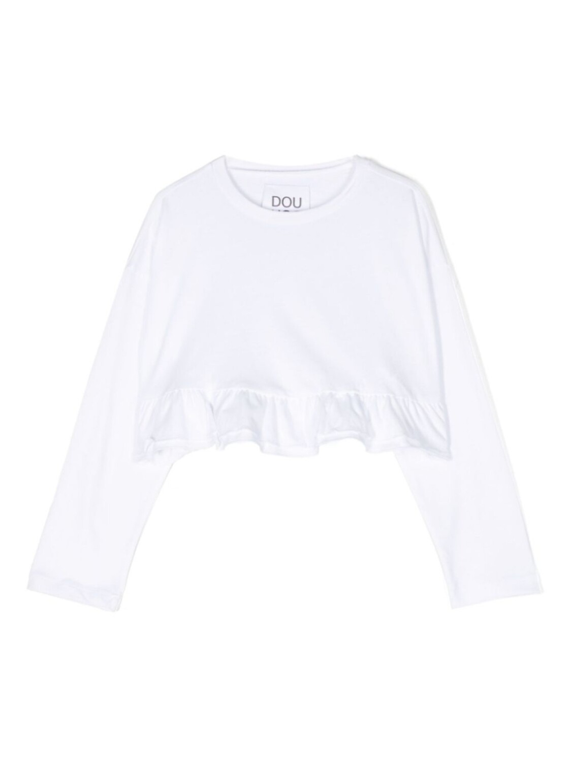 Футболка с круглым вырезом и оборками Douuod Kids, белый
Футболка с круглым вырезом и оборками Douuod Kids, белый