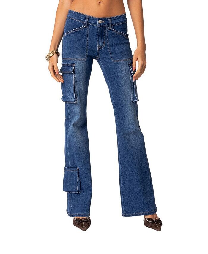 Расклешенные брюки-карго Roslyn Denim синего цвета Edikted, синий
Расклешенные брюки-карго Roslyn Denim синего цвета Edikted, синий