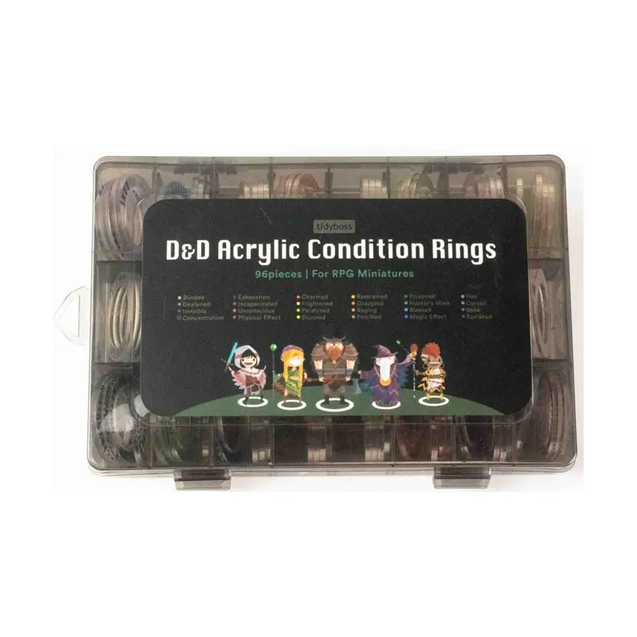 Кольца D&D в акриловом состоянии, Gaming Supplies (Tidyboss)
Кольца D&D в акриловом состоянии, Gaming Supplies (Tidyboss)