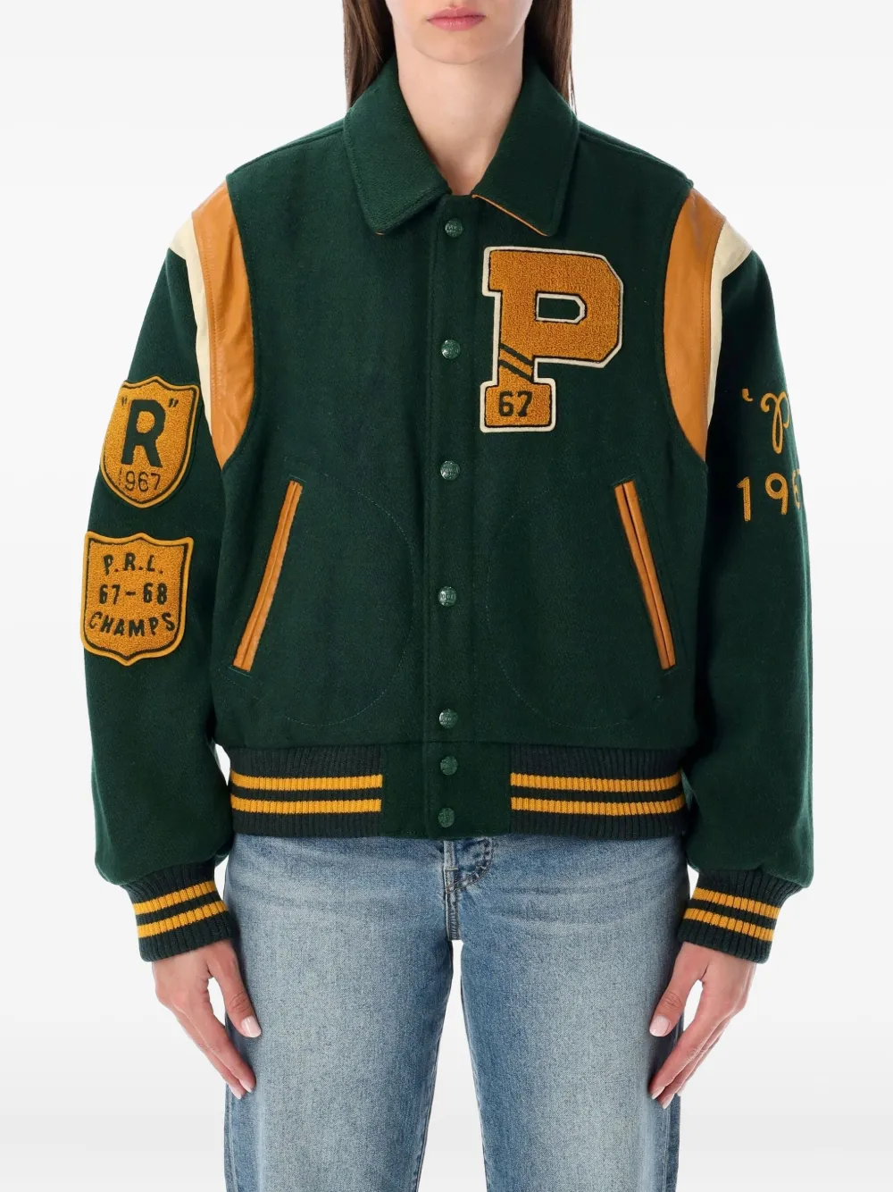 Пальто с аппликациями и панелями Polo Ralph Lauren, зеленый
Пальто с аппликациями и панелями Polo Ralph Lauren, зеленый