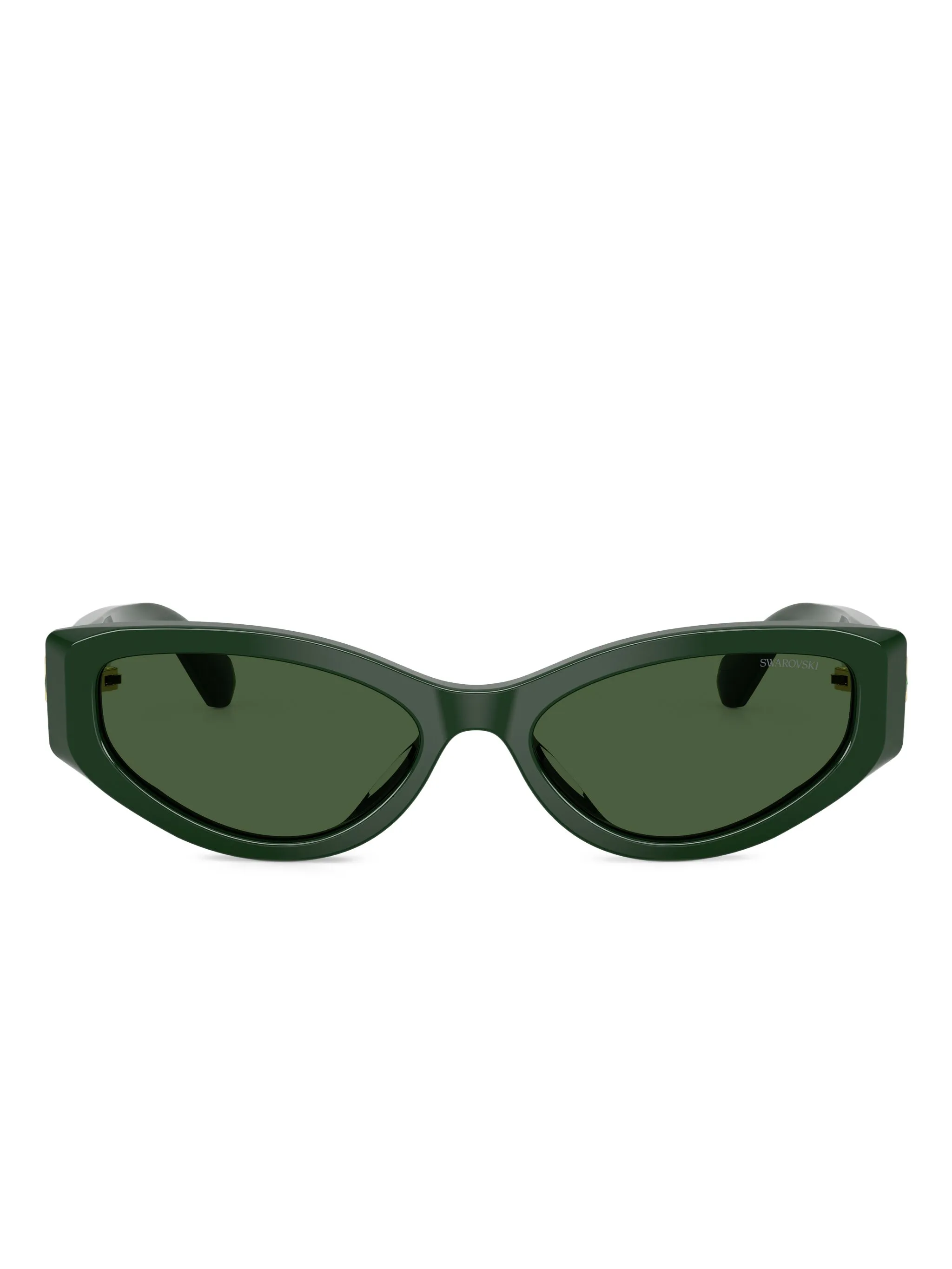 Солнцезащитные очки в оправе кошачий глаз с кристаллами Swarovski, зеленый
Солнцезащитные очки в оправе кошачий глаз с кристаллами Swarovski, зеленый