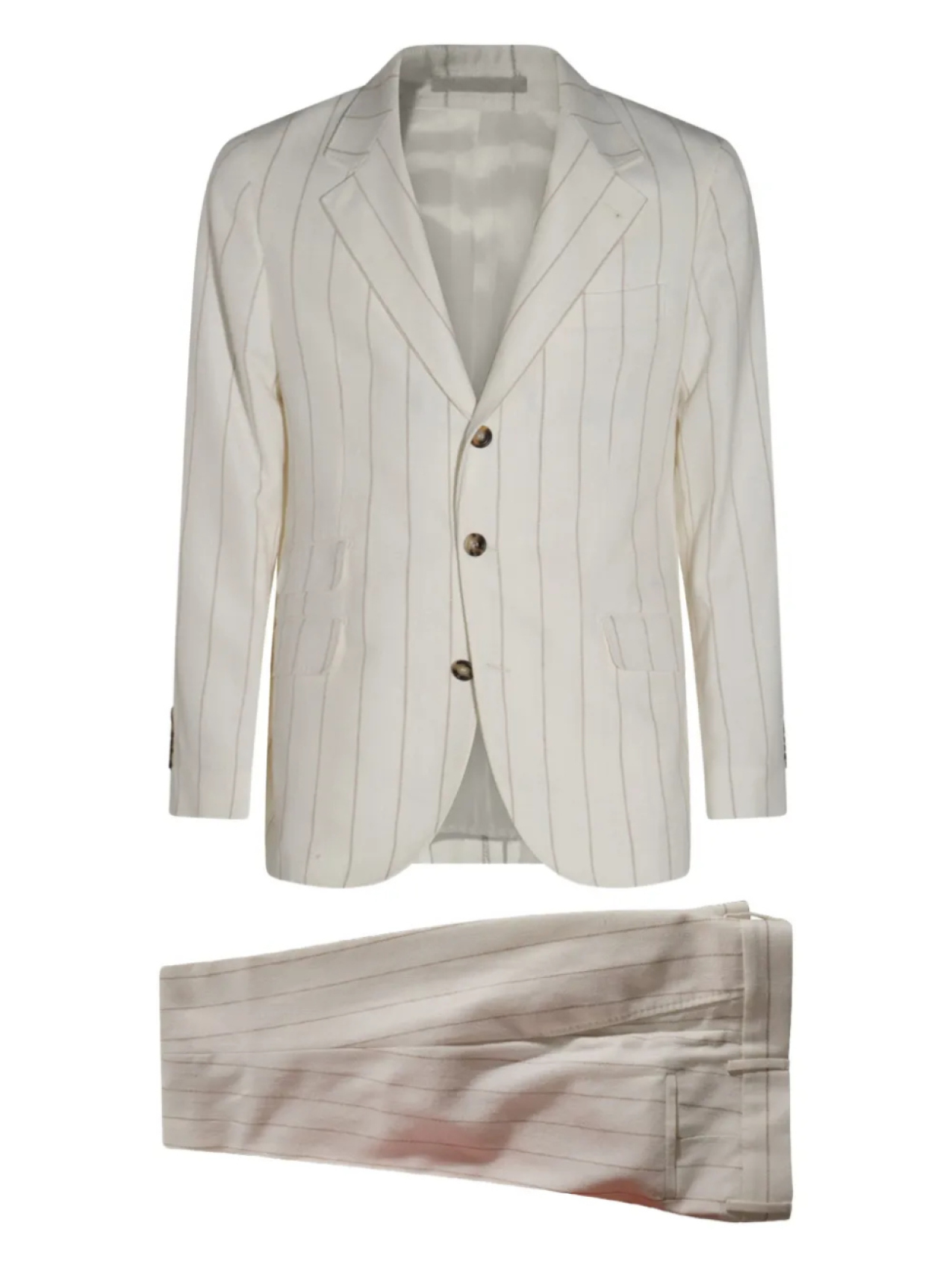 Костюм из смеси льна и хлопка Brunello Cucinelli, белый
Костюм из смеси льна и хлопка Brunello Cucinelli, белый