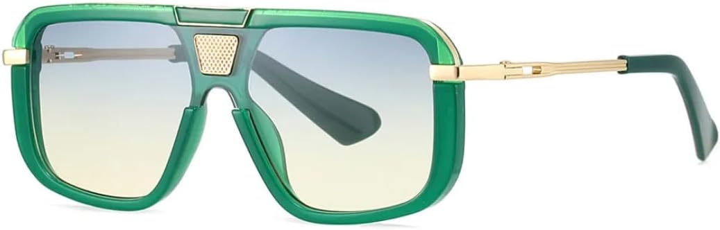 Крупные винтажные солнцезащитные очки в большой оправе для женщин и мужчин, роскошные дизайнерские солнцезащитные очки в стиле панк, популярные металлические очки SZVVBKK, Green Blue Yellow
Крупные винтажные солнцезащитные очки в большой оправе для женщин и мужчин, роскошные дизайнерские солнцезащитные очки в стиле панк, популярные металлические очки SZVVBKK, Green Blue Yellow