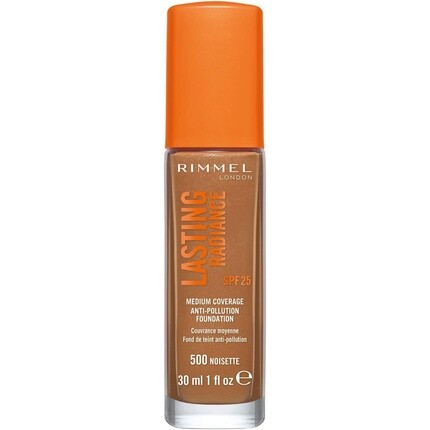 Rimmel Тональный крем против загрязнений Lasting Radiance со средним покрытием и SPF 25, 30 мл, 500 лесной орех
Rimmel Тональный крем против загрязнений Lasting Radiance со средним покрытием и SPF 25, 30 мл, 500 лесной орех