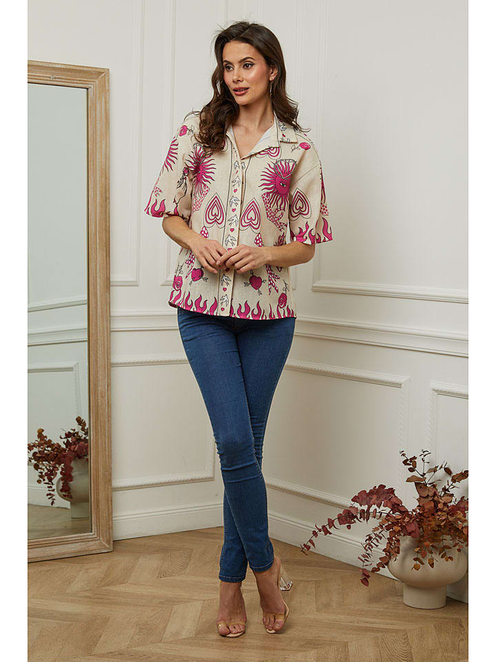Блузка Plume, бежевый/розовый
Блузка Plume, бежевый/розовый