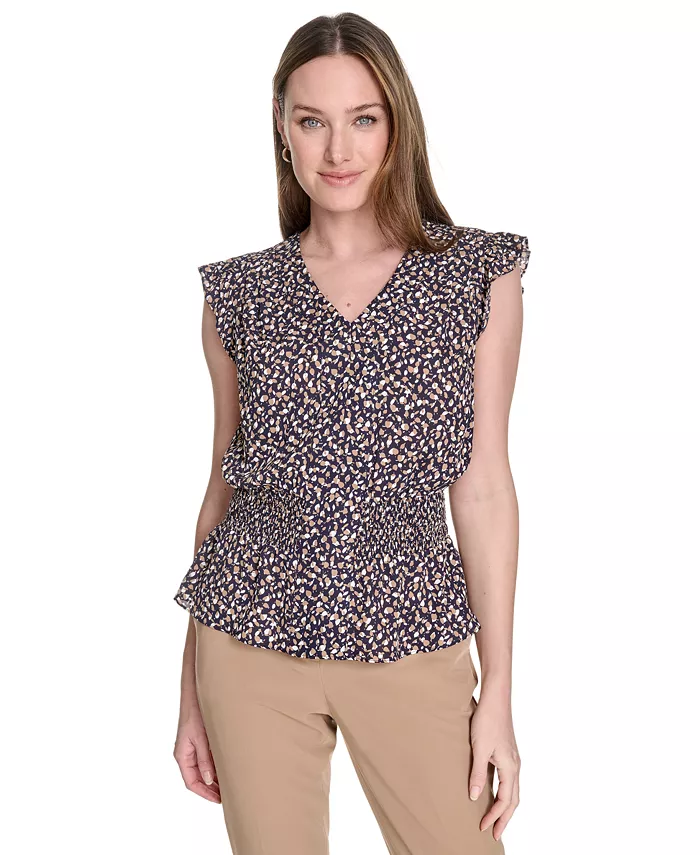 Женская блузка с принтом, присборенной талией и рукавами-крылышками Tommy Hilfiger, синий
Женская блузка с принтом, присборенной талией и рукавами-крылышками Tommy Hilfiger, синий