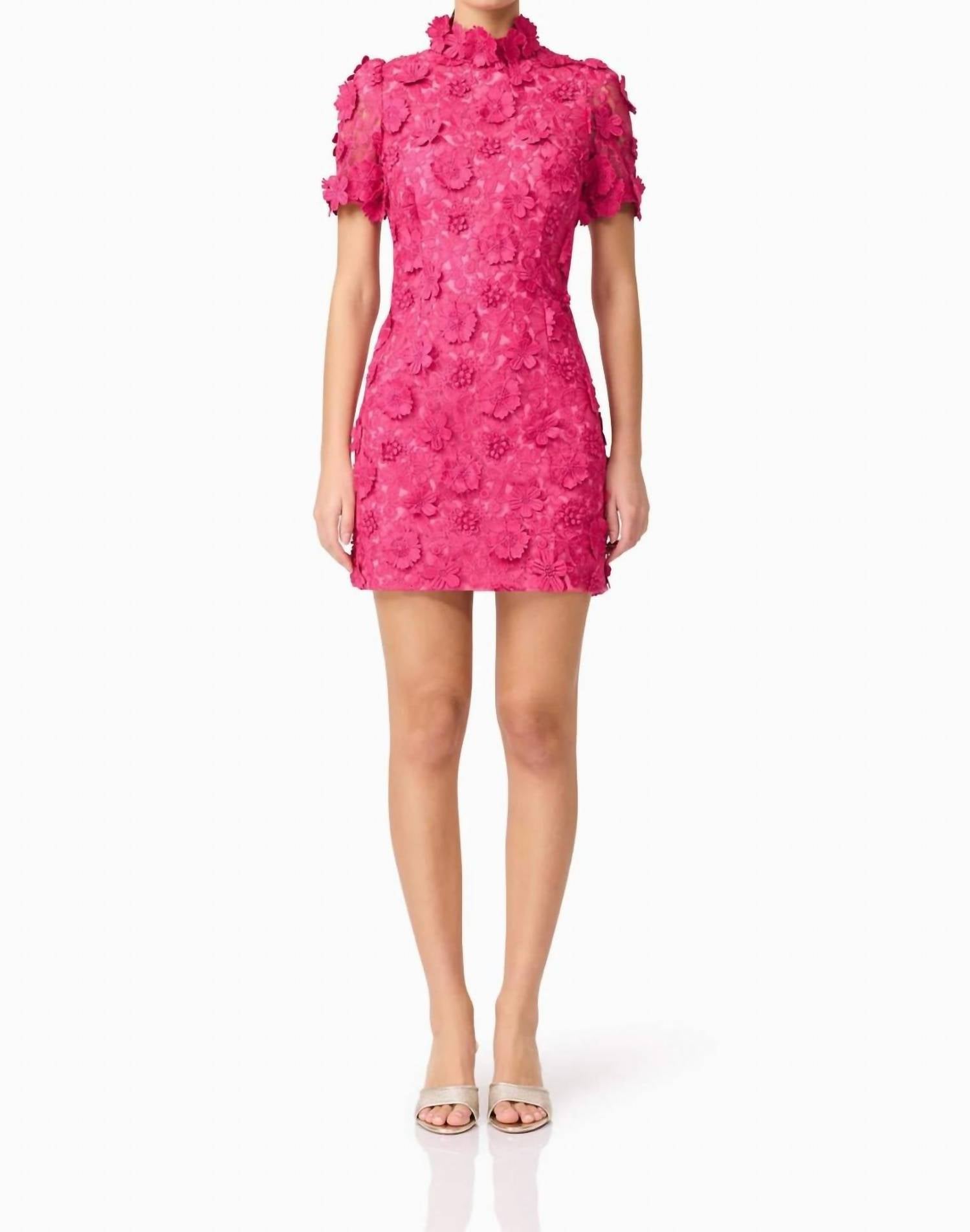 Короткий рукав мини платье Клаудия в цвете фуксия ELLIATT
Короткий рукав мини платье Клаудия в цвете фуксия ELLIATT