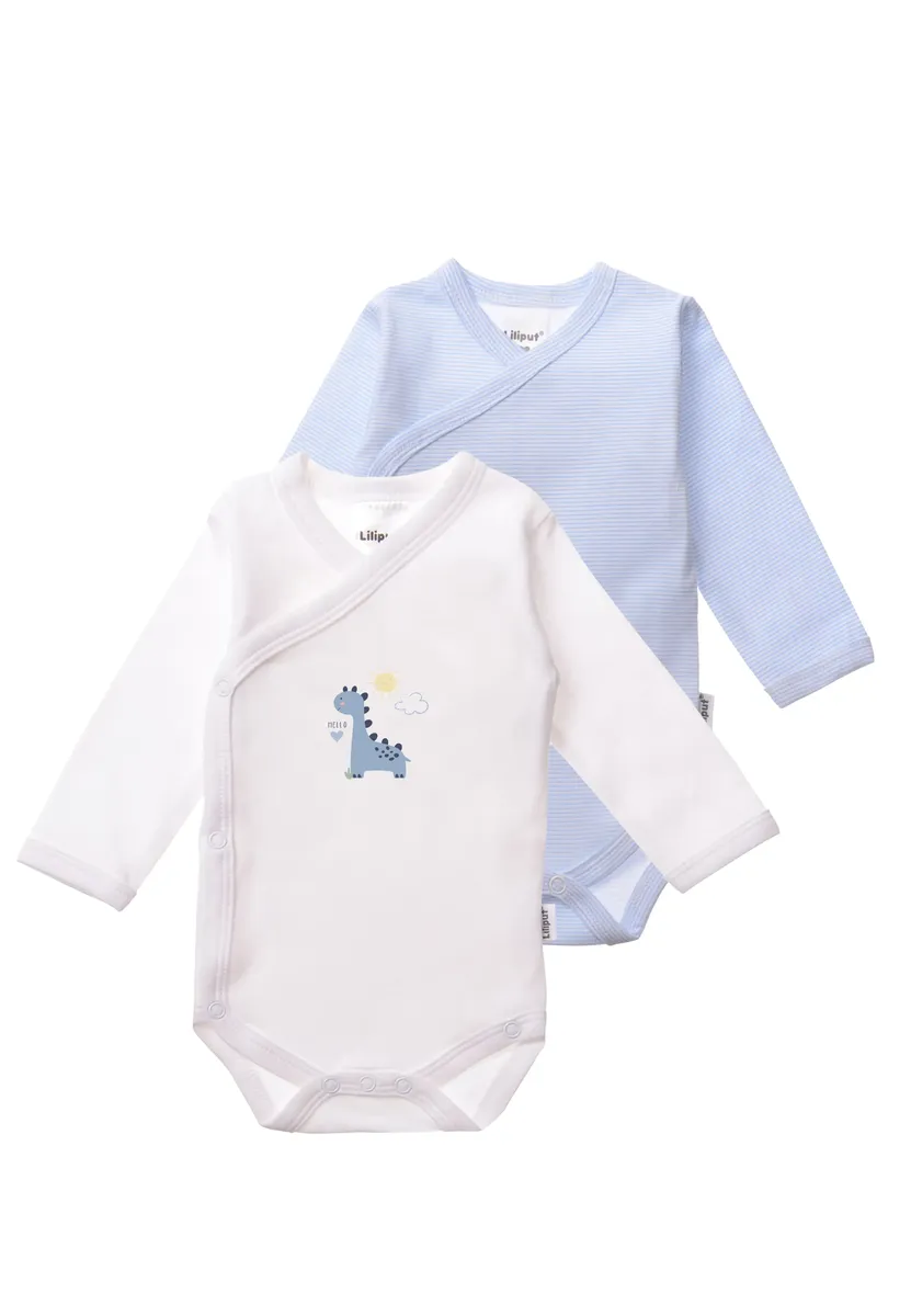 Боди Liliput с запахом "Dino", с планкой на кнопках, в двойной упаковке, голубой
Боди Liliput с запахом "Dino", с планкой на кнопках, в двойной упаковке, голубой