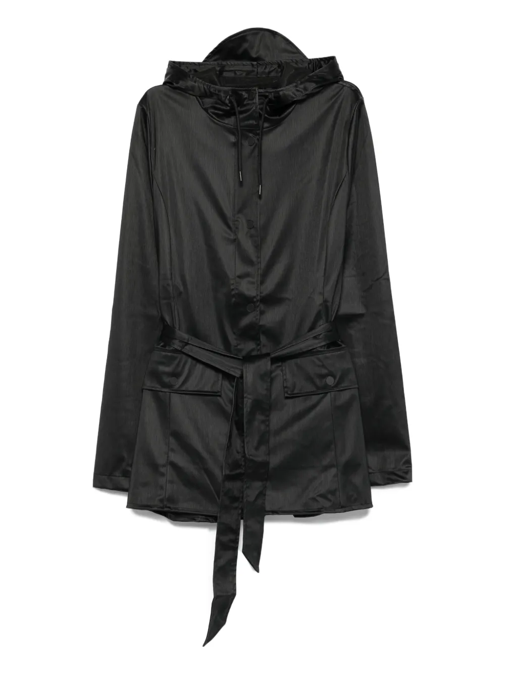 Плащ с капюшоном и поясом Rains, черный
Плащ с капюшоном и поясом Rains, черный