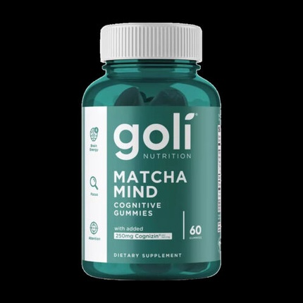 Matcha Mind 60 жевательных конфет Goli Nutrition
Matcha Mind 60 жевательных конфет Goli Nutrition