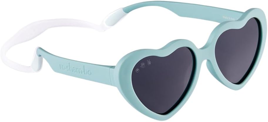 Солнцезащитные очки ROSHAMBO Eyewear в форме сердца — небьющиеся очки итальянского производства с ремешком — поляризованные, без бисфенола-А, с защитой от УФ-излучения Roshambo Baby, Splash Heart
Солнцезащитные очки ROSHAMBO Eyewear в форме сердца — небьющиеся очки итальянского производства с ремешком — поляризованные, без бисфенола-А, с защитой от УФ-излучения Roshambo Baby, Splash Heart