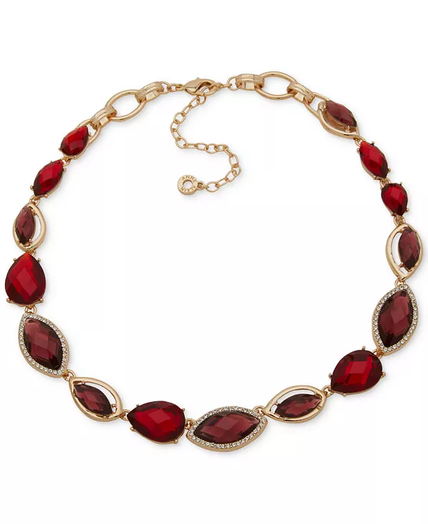 Ожерелье-Капля из золотистого стекла и камня-наветта Anne Klein, multi
Ожерелье-Капля из золотистого стекла и камня-наветта Anne Klein, multi