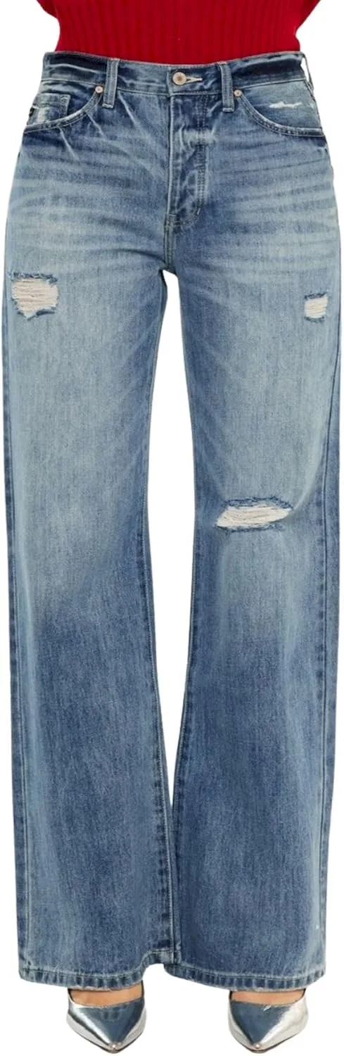 Женские джинсы Casual Bootcut с потертостями, высокий пояс, средняя стирка, синий Yanhoo
Женские джинсы Casual Bootcut с потертостями, высокий пояс, средняя стирка, синий Yanhoo