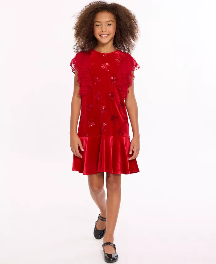 Платье с пышными рукавами для девочек 2T-6X Bonnie Jean, красный
Платье с пышными рукавами для девочек 2T-6X Bonnie Jean, красный