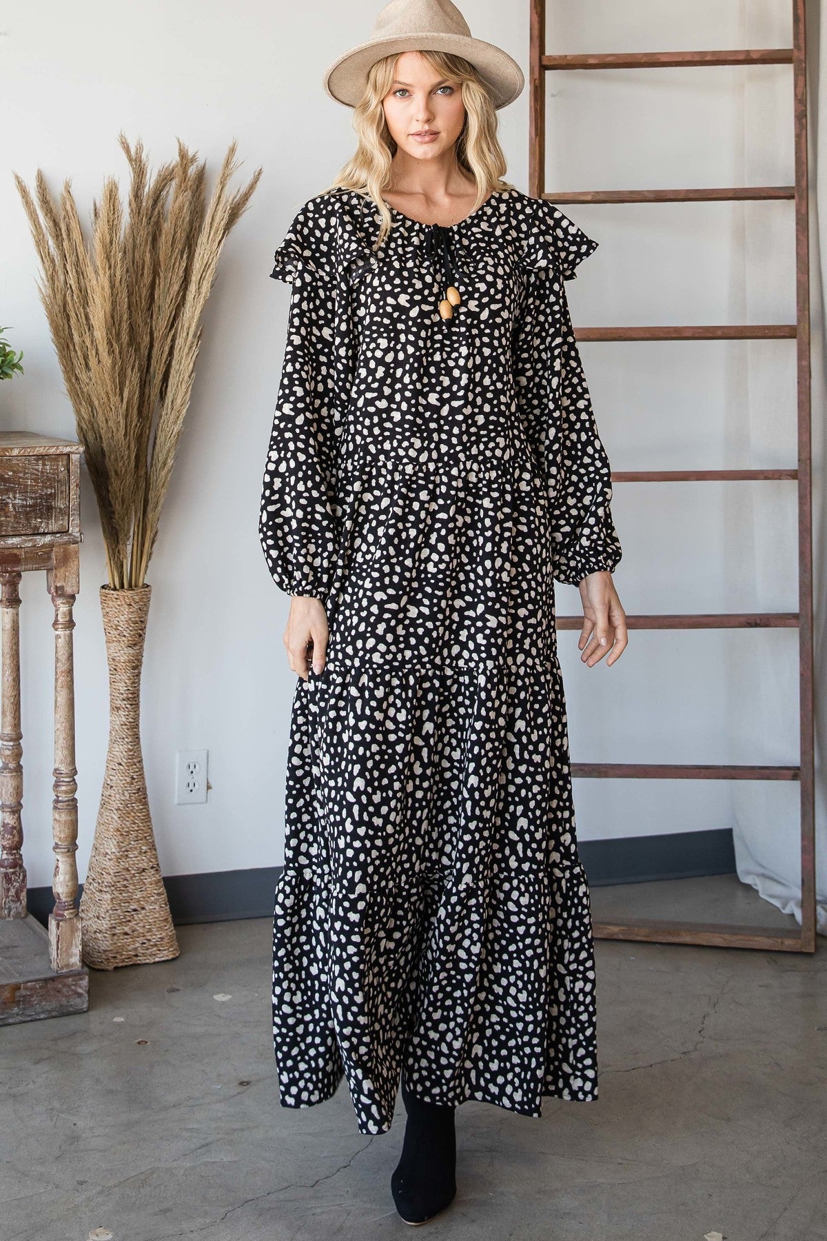 Платье макси в стиле бохо FASHNZFAB, черный
Платье макси в стиле бохо FASHNZFAB, черный