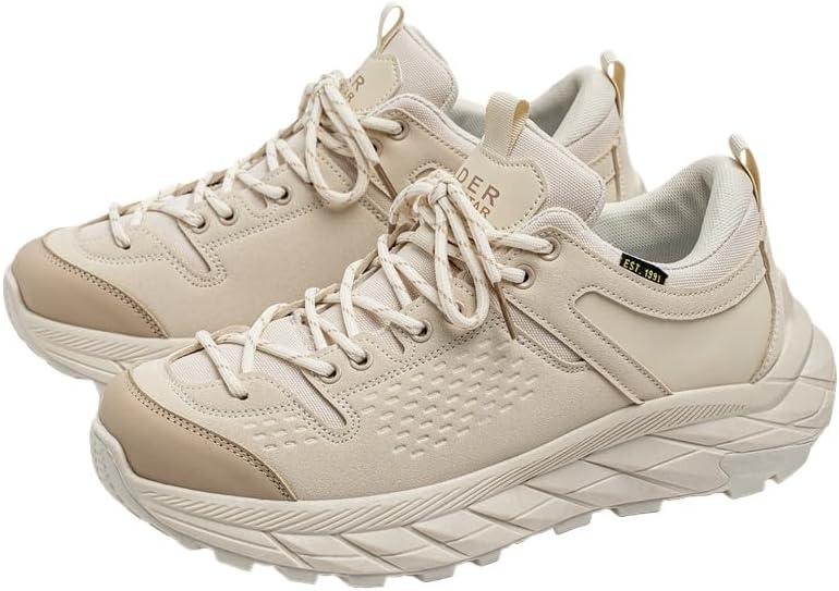 Мужские модные кроссовки с толстой подошвой для повседневного и спортивного использования, с противоскользящей и износоустойчивой подошвой, легкие и удобные, с мягкой и приятной для кожи внутренней отделкой, для походов Clolinde, бежевый
Мужские модные кроссовки с толстой подошвой для повседневного и спортивного использования, с противоскользящей и износоустойчивой подошвой, легкие и удобные, с мягкой и приятной для кожи внутренней отделкой, для походов Clolinde, бежевый