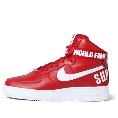 Кроссовки x supreme air force 1 high sp Nike, красный 
Кроссовки x supreme air force 1 high sp Nike, красный