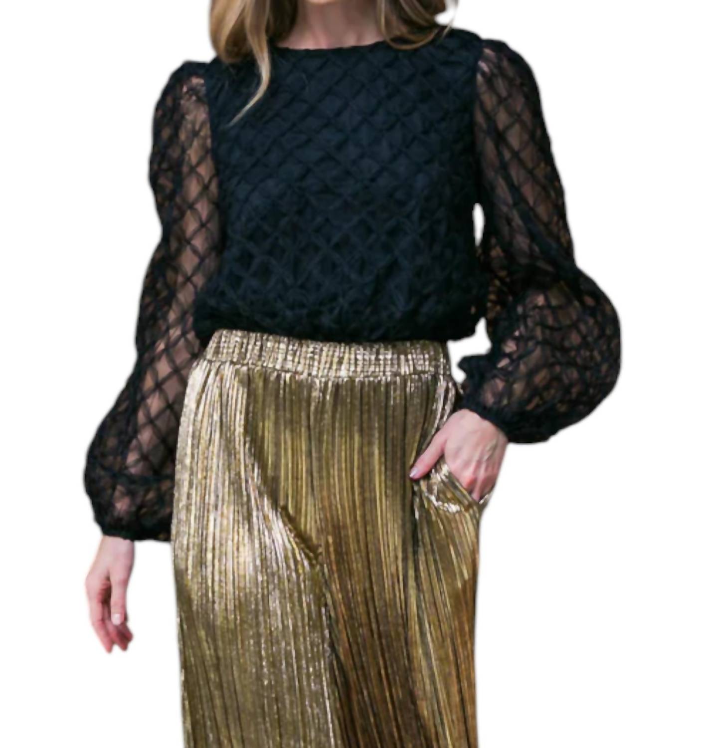 Текстурированный топ черного цвета FLYING TOMATO
Текстурированный топ черного цвета FLYING TOMATO