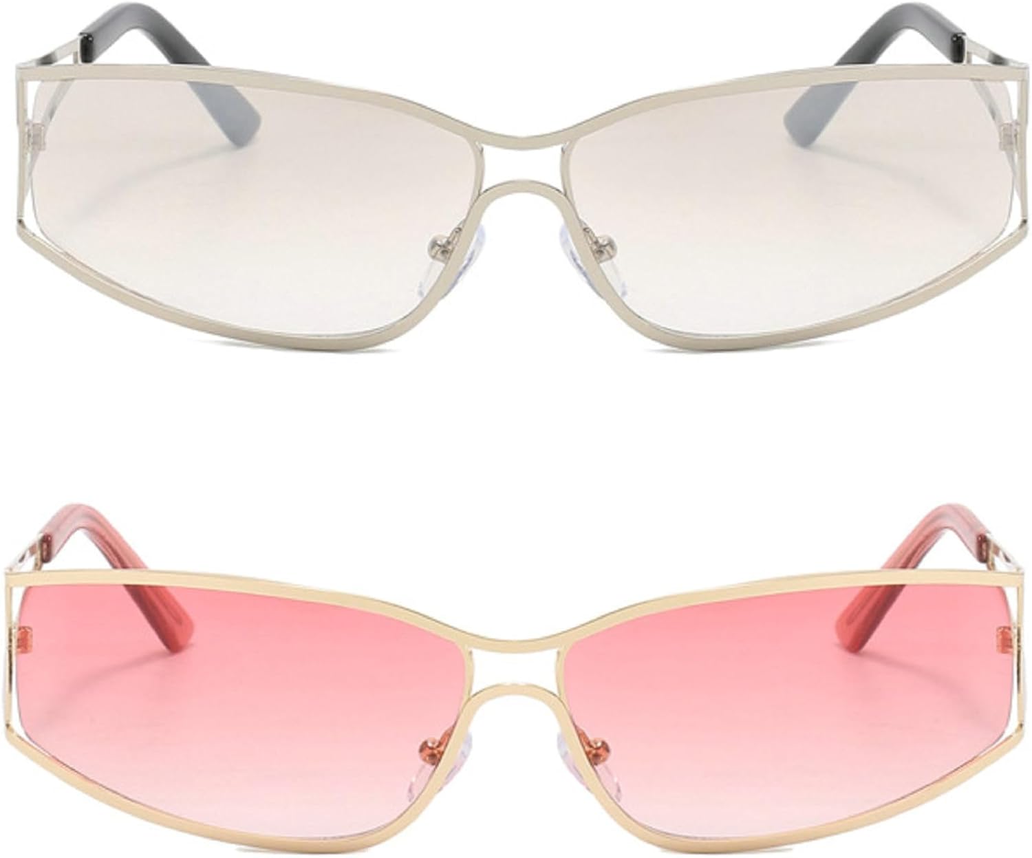 Панк-очки, солнцезащитные очки для женщин и мужчин, спортивные дизайнерские очки в стиле Y2K для вождения, винтажные солнцезащитные очки, женские очки для верховой езды mincl, 2pcs-silver&pink
Панк-очки, солнцезащитные очки для женщин и мужчин, спортивные дизайнерские очки в стиле Y2K для вождения, винтажные солнцезащитные очки, женские очки для верховой езды mincl, 2pcs-silver&pink