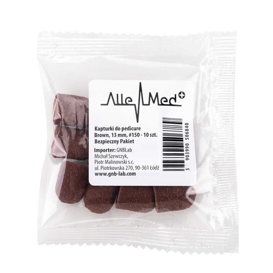 Колпачки для педикюра, 13 мм, градация 150 Allemed, коричневые, 10 шт. MollyLac, Molly Lac
Колпачки для педикюра, 13 мм, градация 150 Allemed, коричневые, 10 шт. MollyLac, Molly Lac