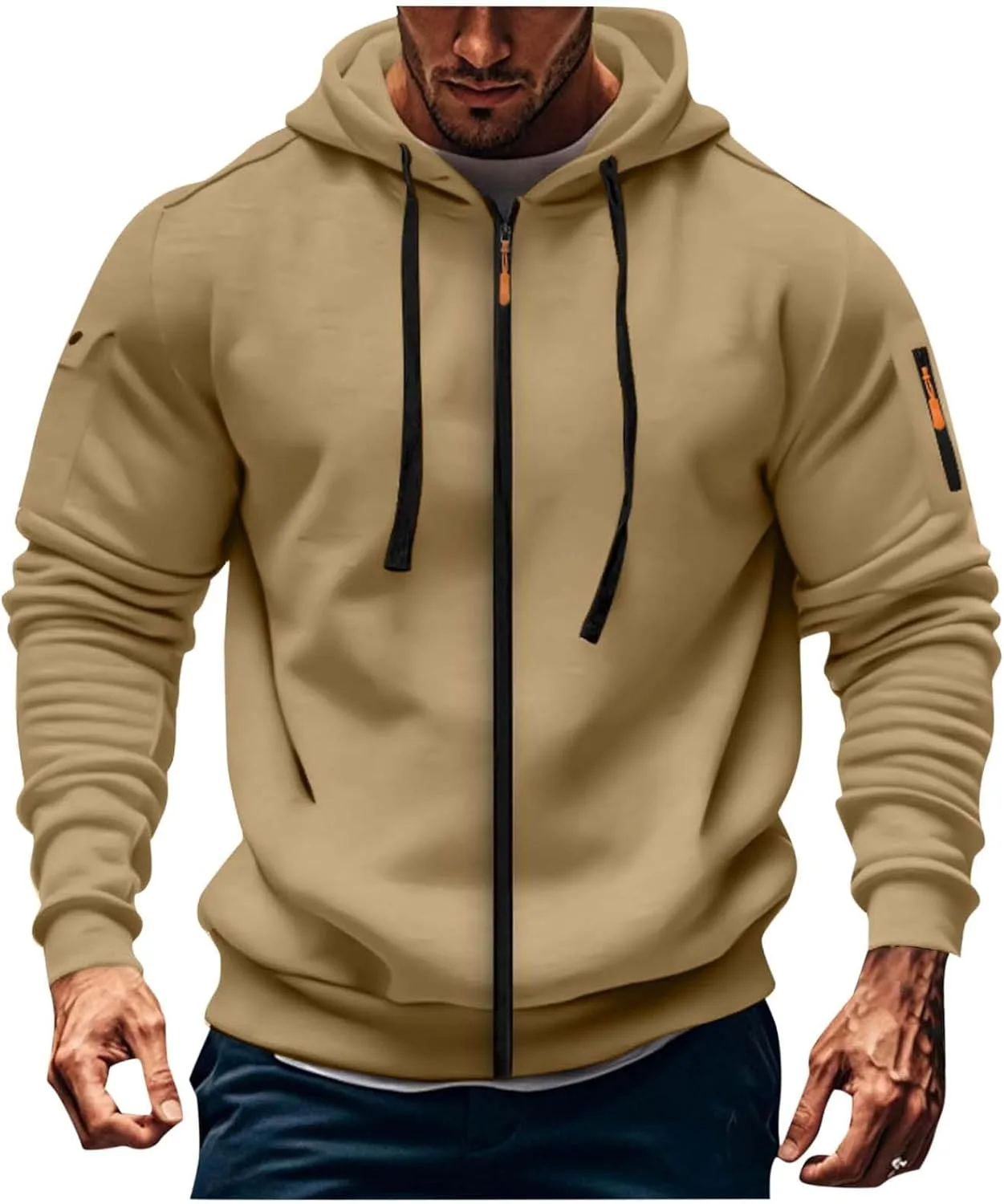 Мужская толстовка с молнией на молнии, Casual, Long Sleeve
Мужская толстовка с молнией на молнии, Casual, Long Sleeve
